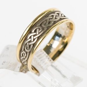 14K Yellow and White Gold Band, Studio 311, NEW